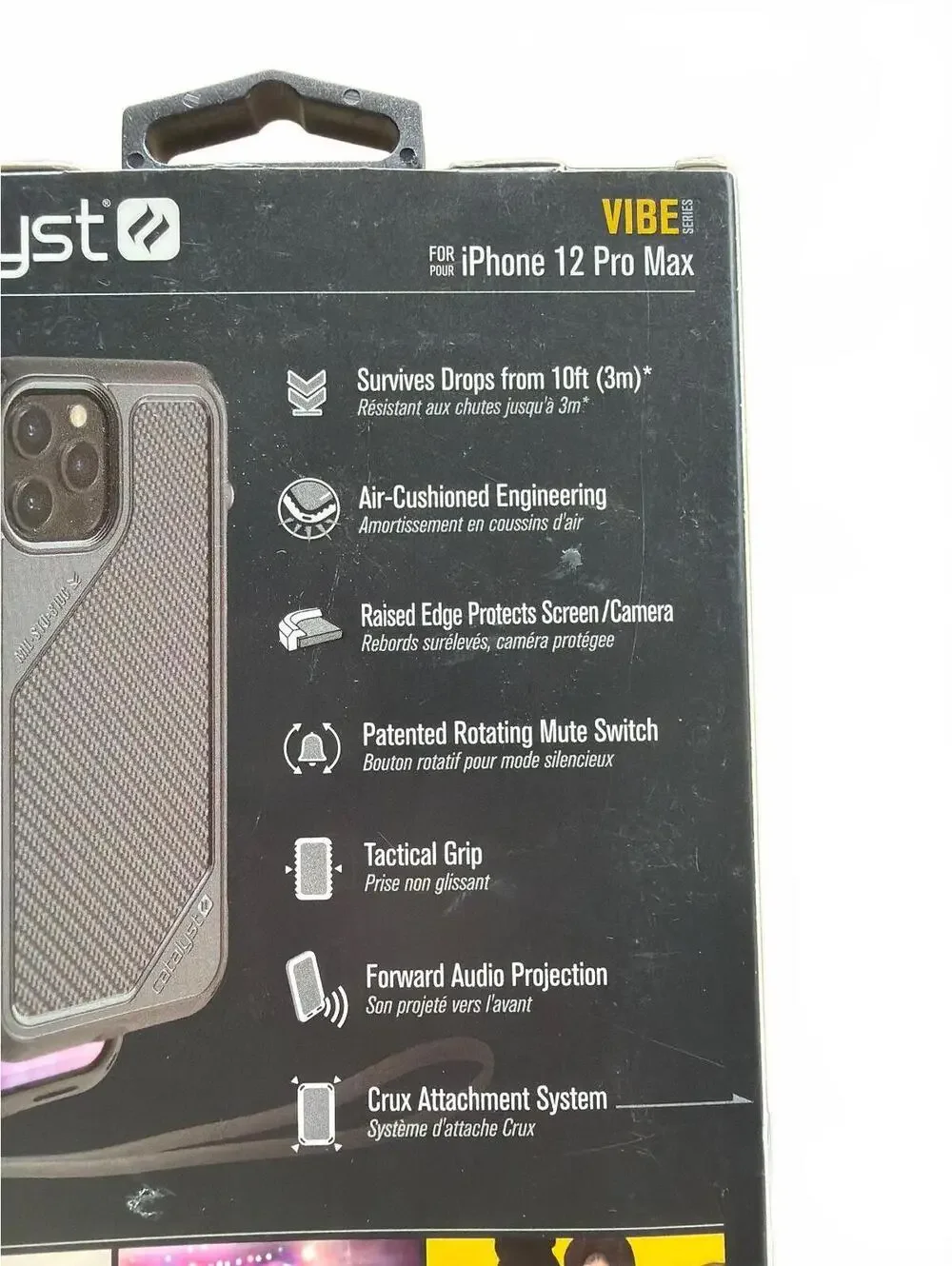 Catalyst Vibe Series Phone Case for iPhone 12 Pro Max - Stealth Black - NEW